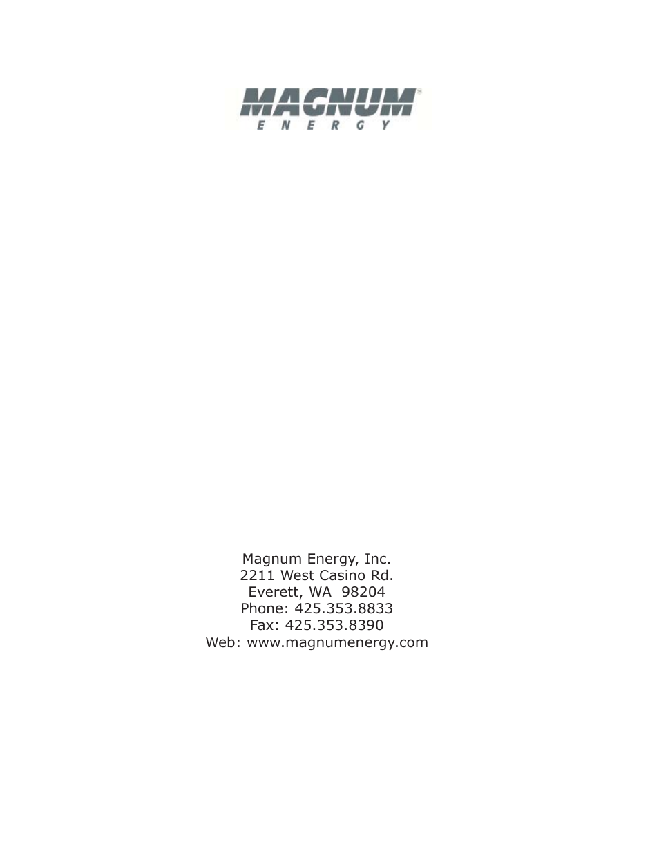 Magnum Energy Smart Battery Combiner (ME-SBC) User Manual | Page 20 / 20
