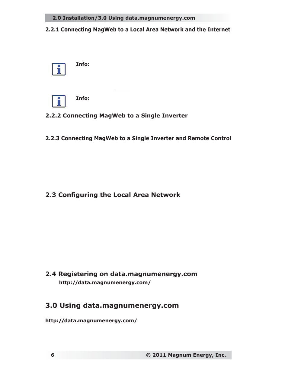3 confi guring the local area network | Magnum Energy ME-MW-E User Manual | Page 10 / 19