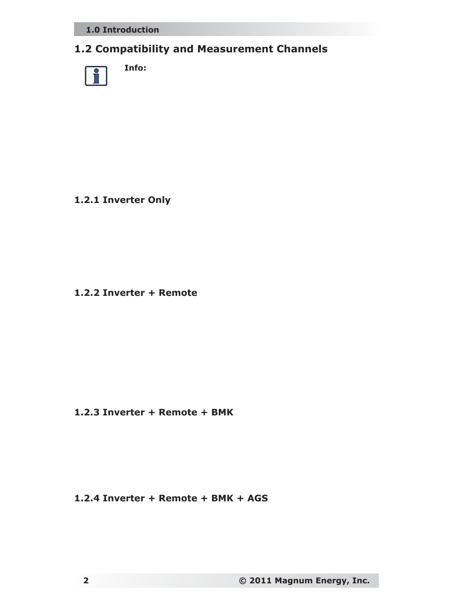 2 compatibility and measurement channels | Magnum Energy ME-MW-E User Manual | Page 6 / 19