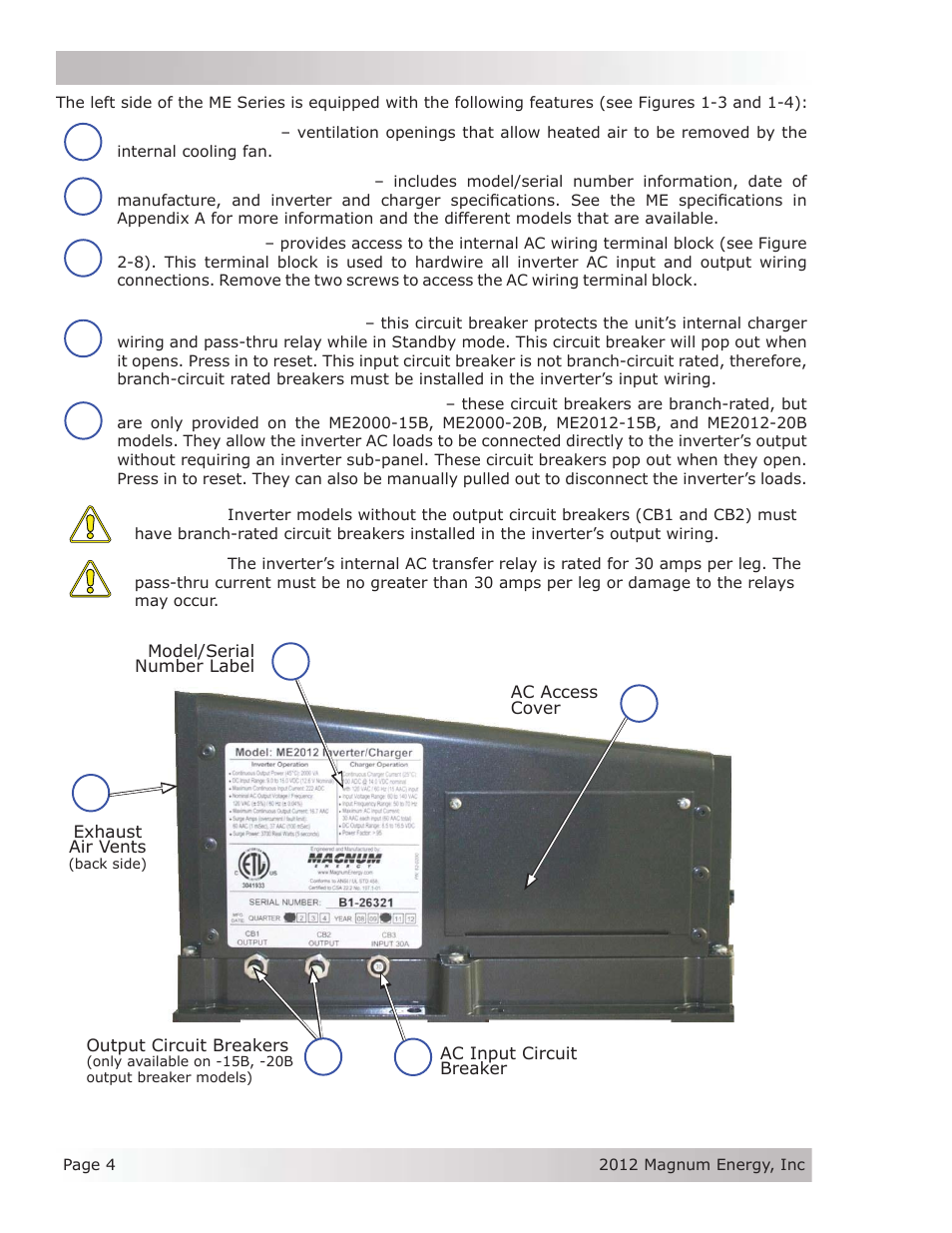 Magnum Energy ME Series User Manual | Page 12 / 68