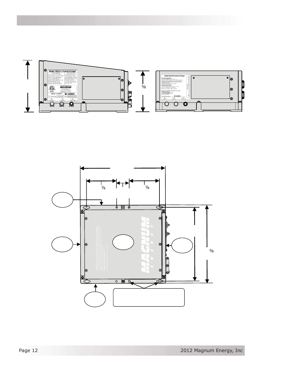 Installation, Left side shown) | Magnum Energy ME Series User Manual | Page 20 / 68