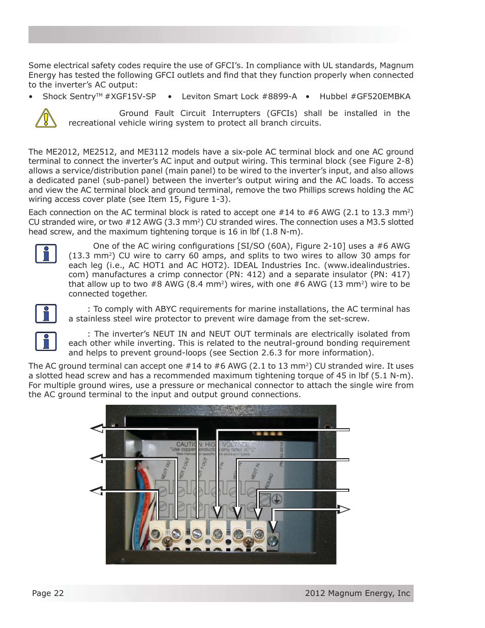 Installation | Magnum Energy ME Series User Manual | Page 30 / 68