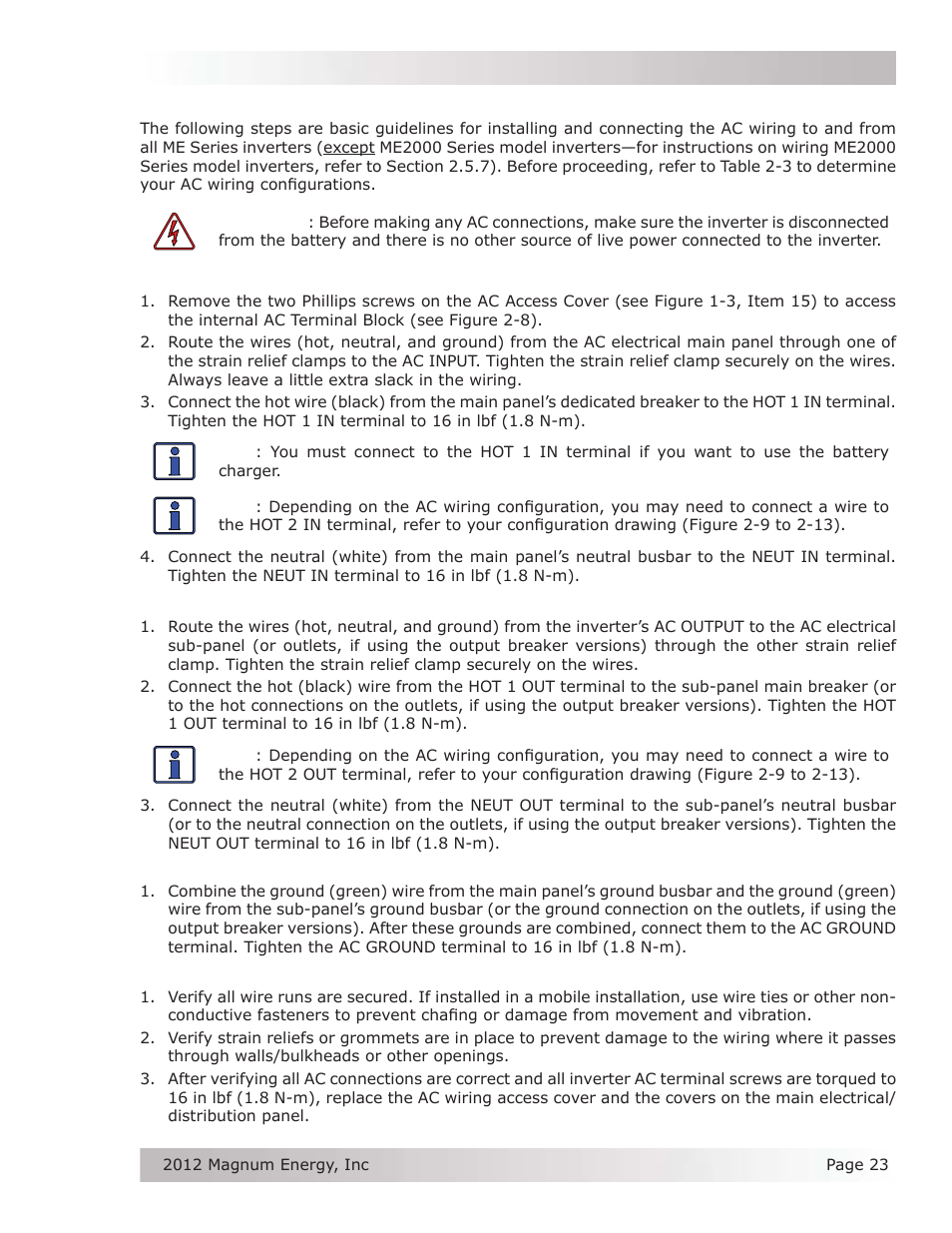 Magnum Energy ME Series User Manual | Page 31 / 68
