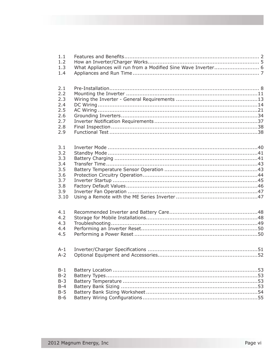 Magnum Energy ME Series User Manual | Page 7 / 68