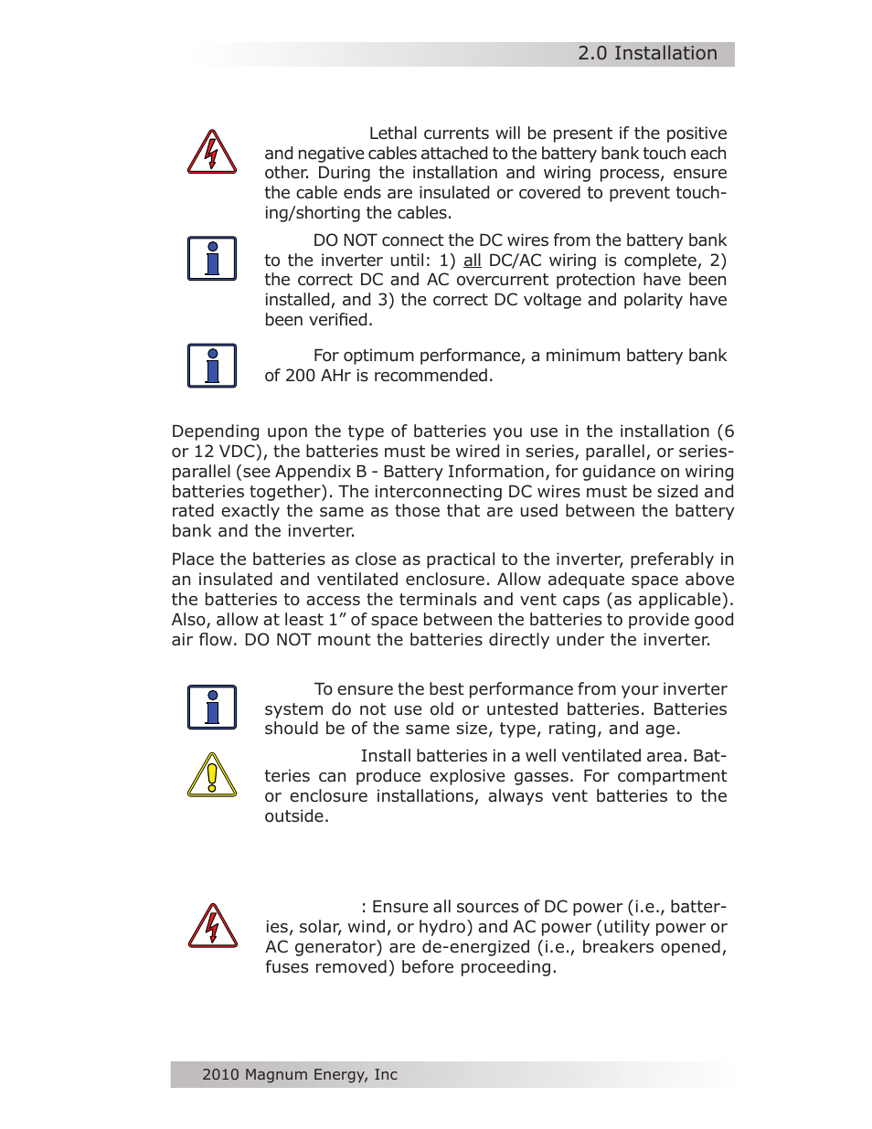 Magnum Energy MM-AE Series User Manual | Page 21 / 48