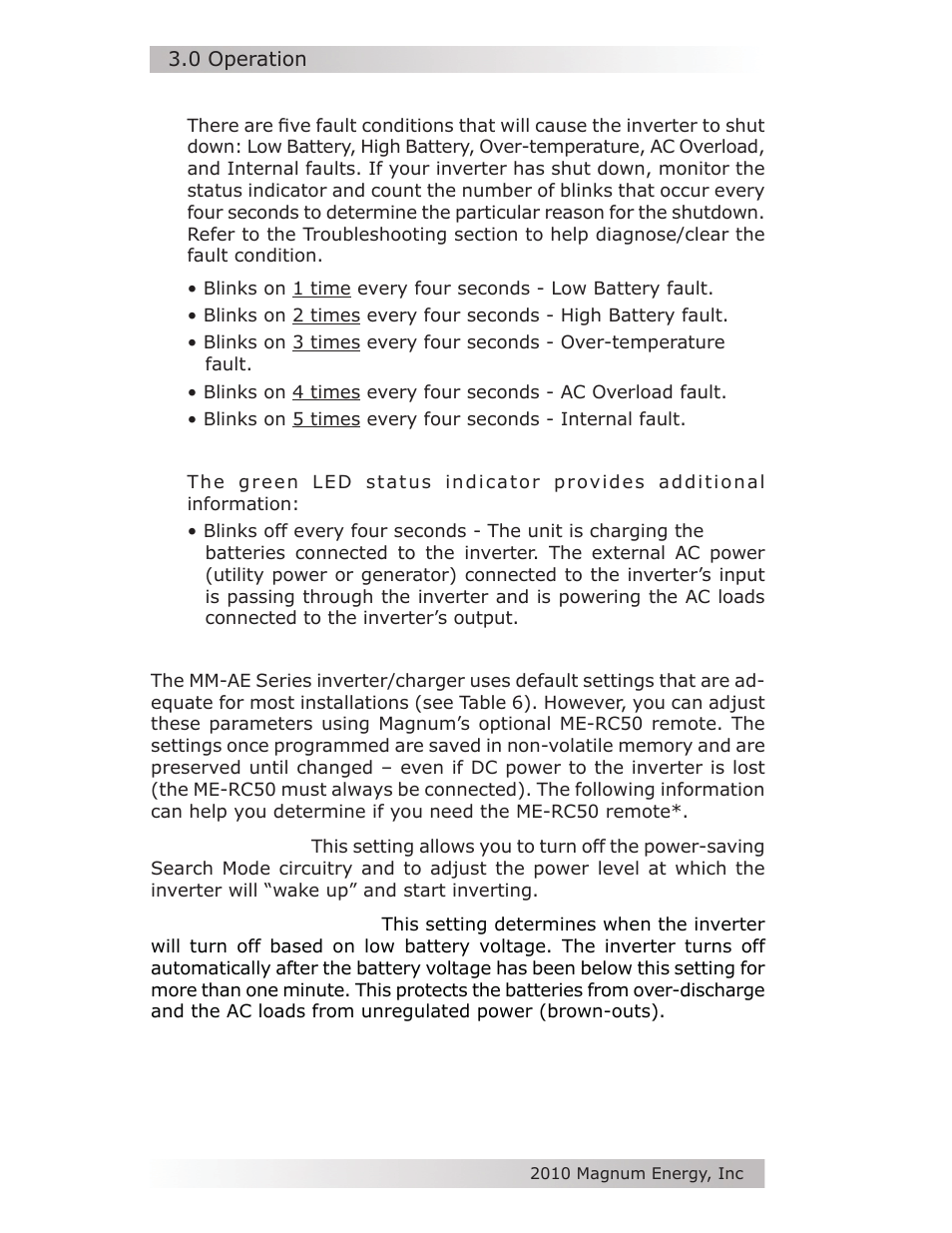 Magnum Energy MM-AE Series User Manual | Page 36 / 48