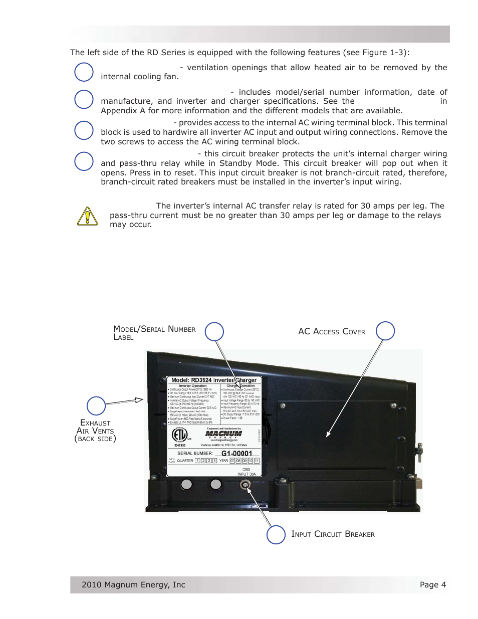Magnum Energy RD Series User Manual | Page 10 / 58