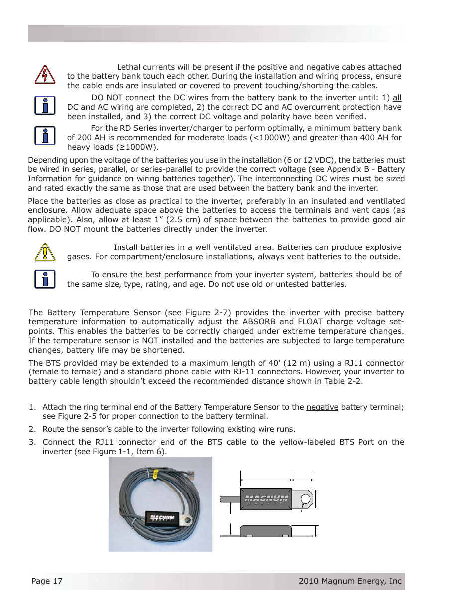 Installation | Magnum Energy RD Series User Manual | Page 23 / 58