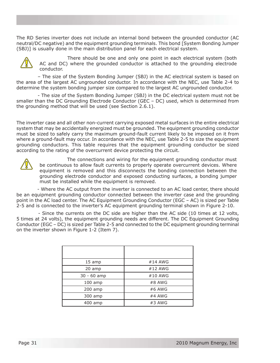 Magnum Energy RD Series User Manual | Page 37 / 58