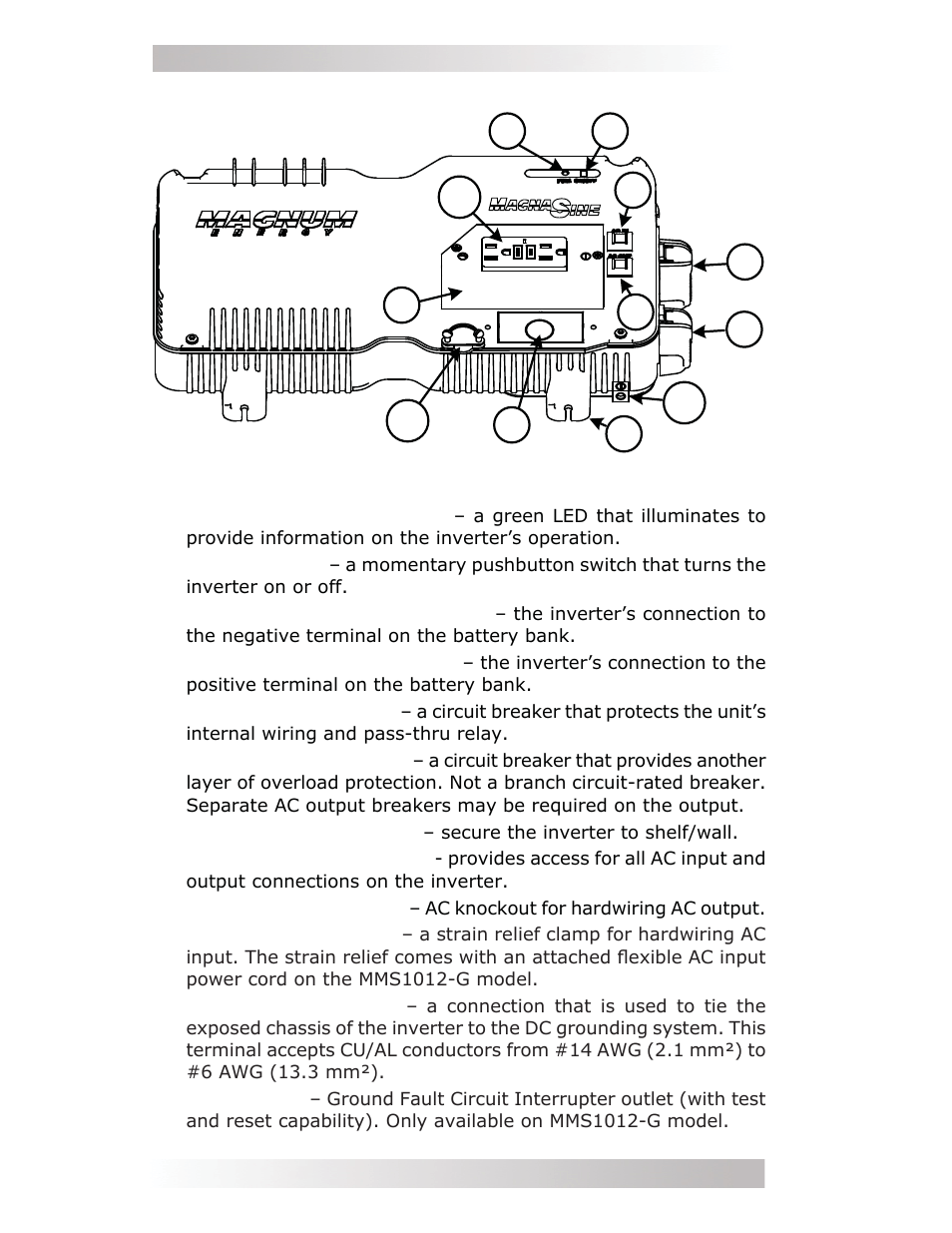 Magnum Energy MMS Series User Manual | Page 10 / 52