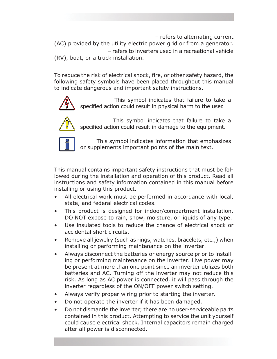Important product safety instructions | Magnum Energy MMS Series User Manual | Page 3 / 52