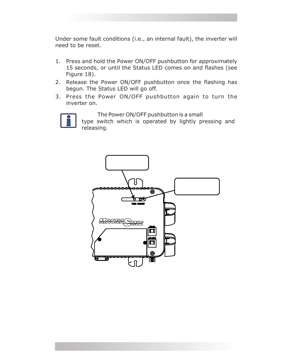 3 resetting the inverter | Magnum Energy MMS Series User Manual | Page 43 / 52