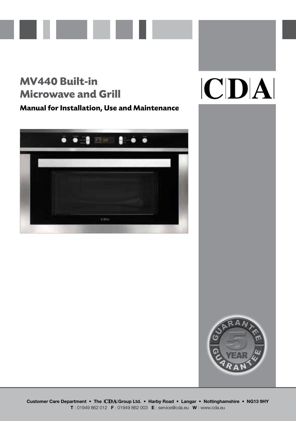 CDA MV440 User Manual | 28 pages