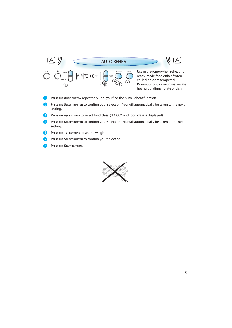 Auto reheat | CDA MV440 User Manual | Page 15 / 28