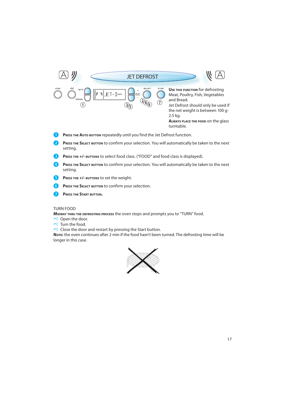 Jet defrost | CDA MV440 User Manual | Page 17 / 28