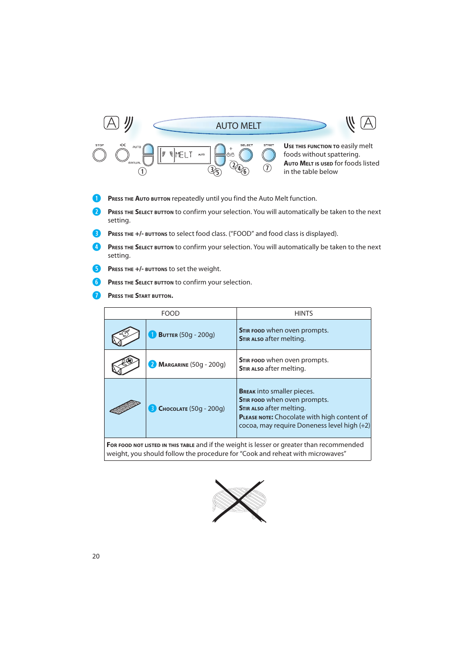 Auto melt | CDA MV440 User Manual | Page 20 / 28