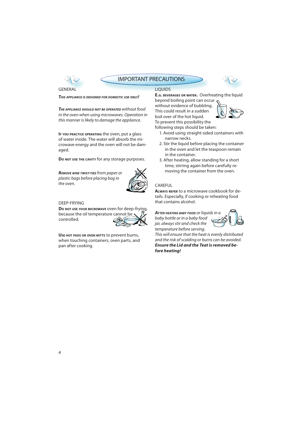 Important precautions | CDA MV440 User Manual | Page 4 / 28