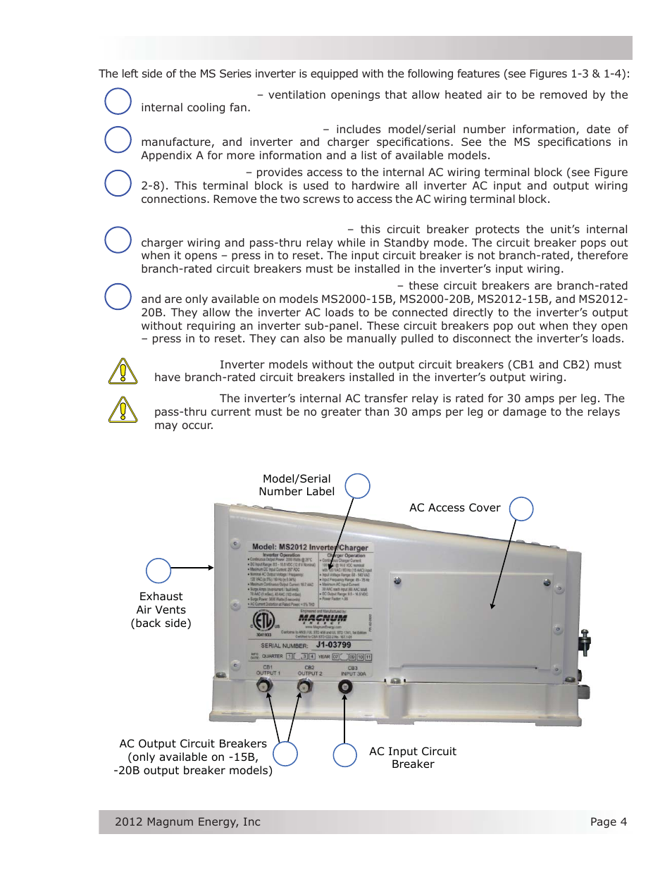 Magnum Energy MS Series User Manual | Page 13 / 76