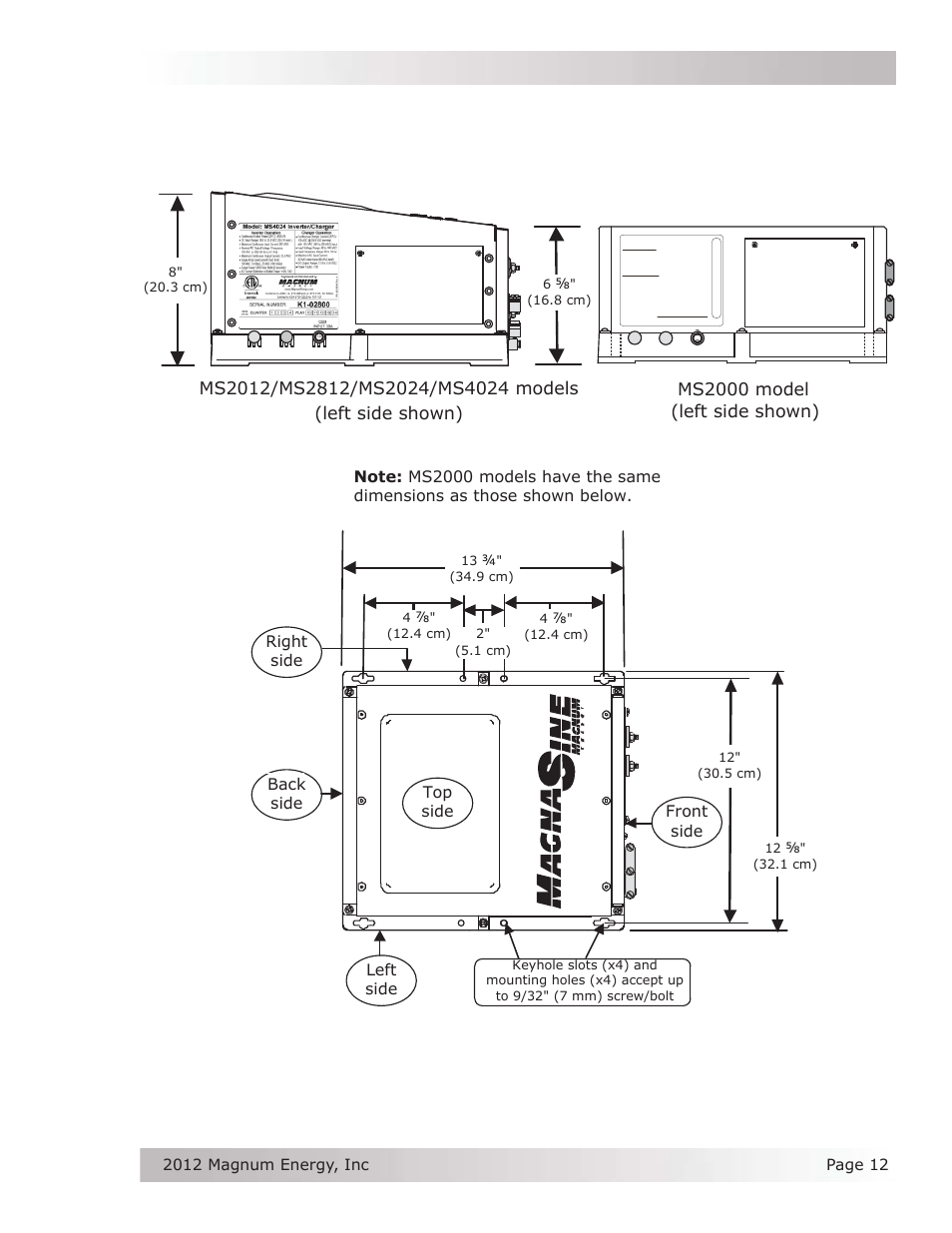 Installation | Magnum Energy MS Series User Manual | Page 21 / 76