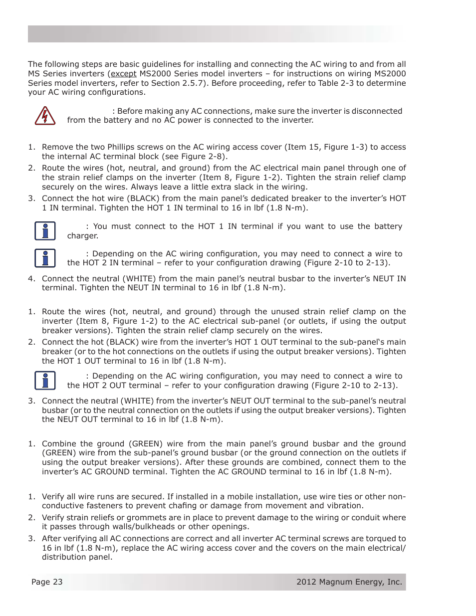 Magnum Energy MS Series User Manual | Page 32 / 76