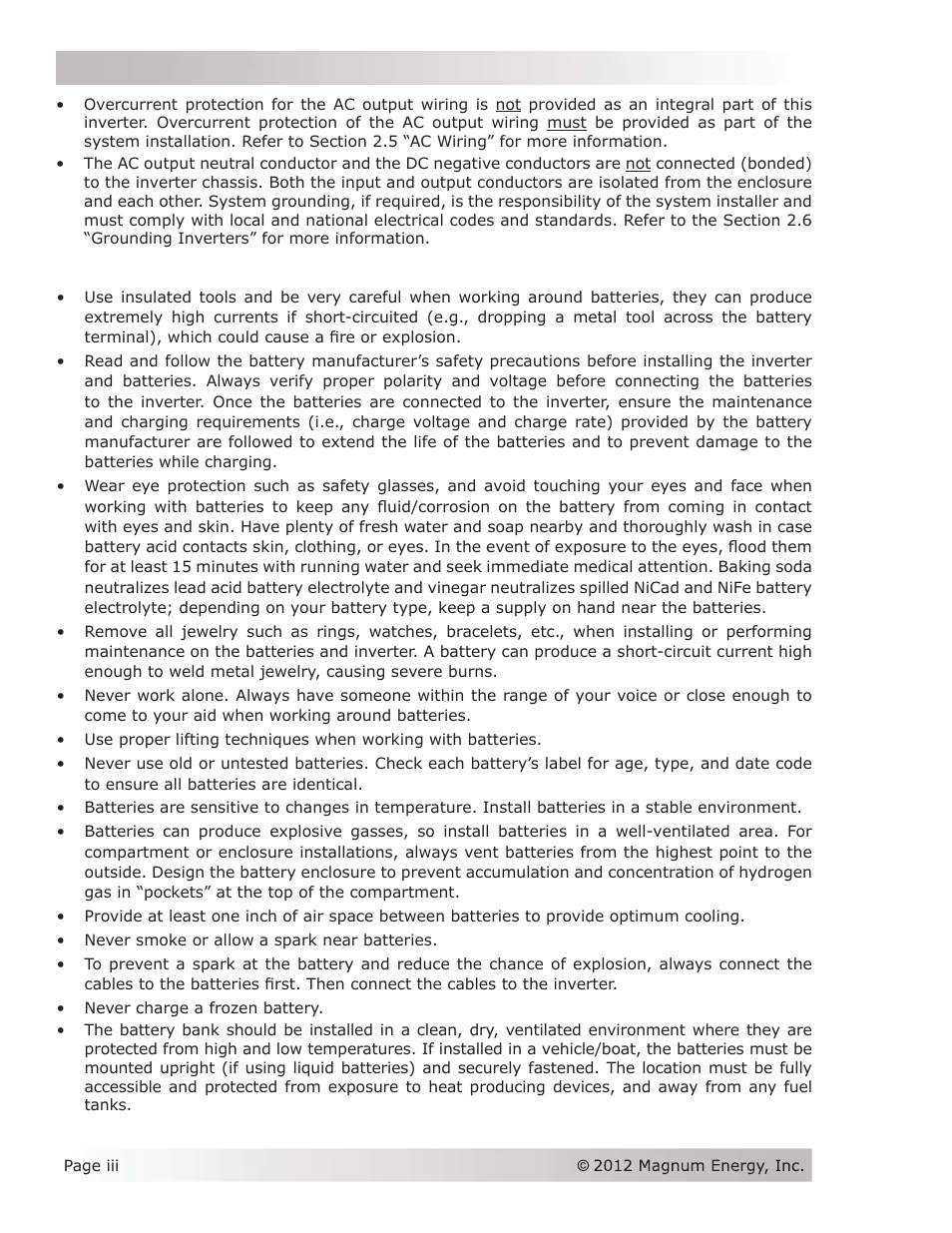 Magnum Energy MS Series User Manual | Page 4 / 76