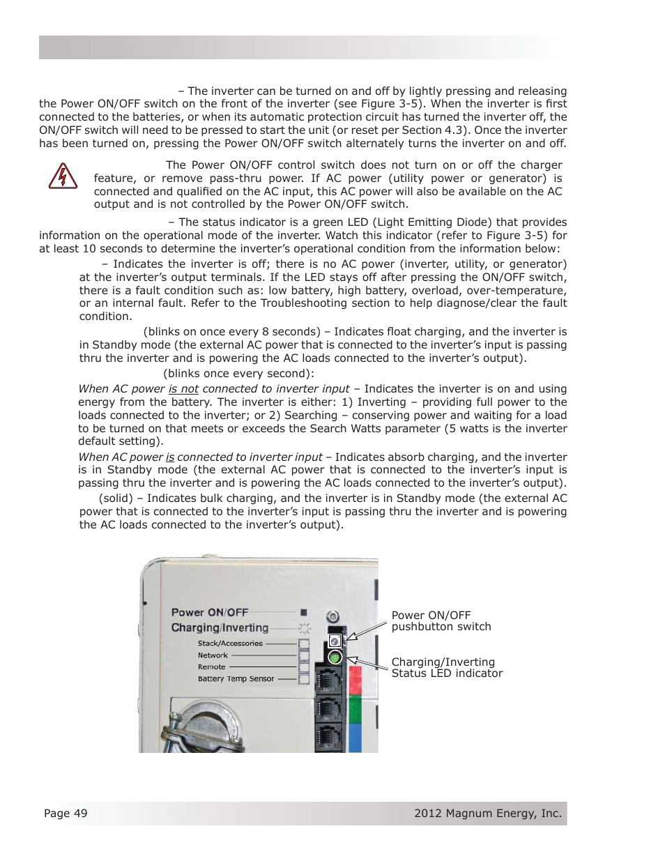 7 inverter startup | Magnum Energy MS Series User Manual | Page 58 / 76