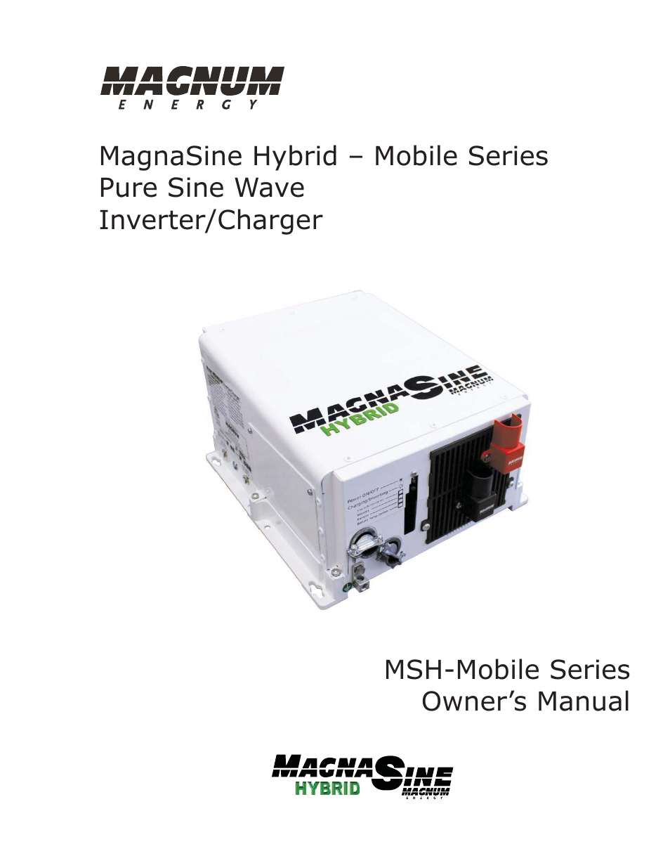 Magnum Energy MSH-M Series User Manual | 64 pages