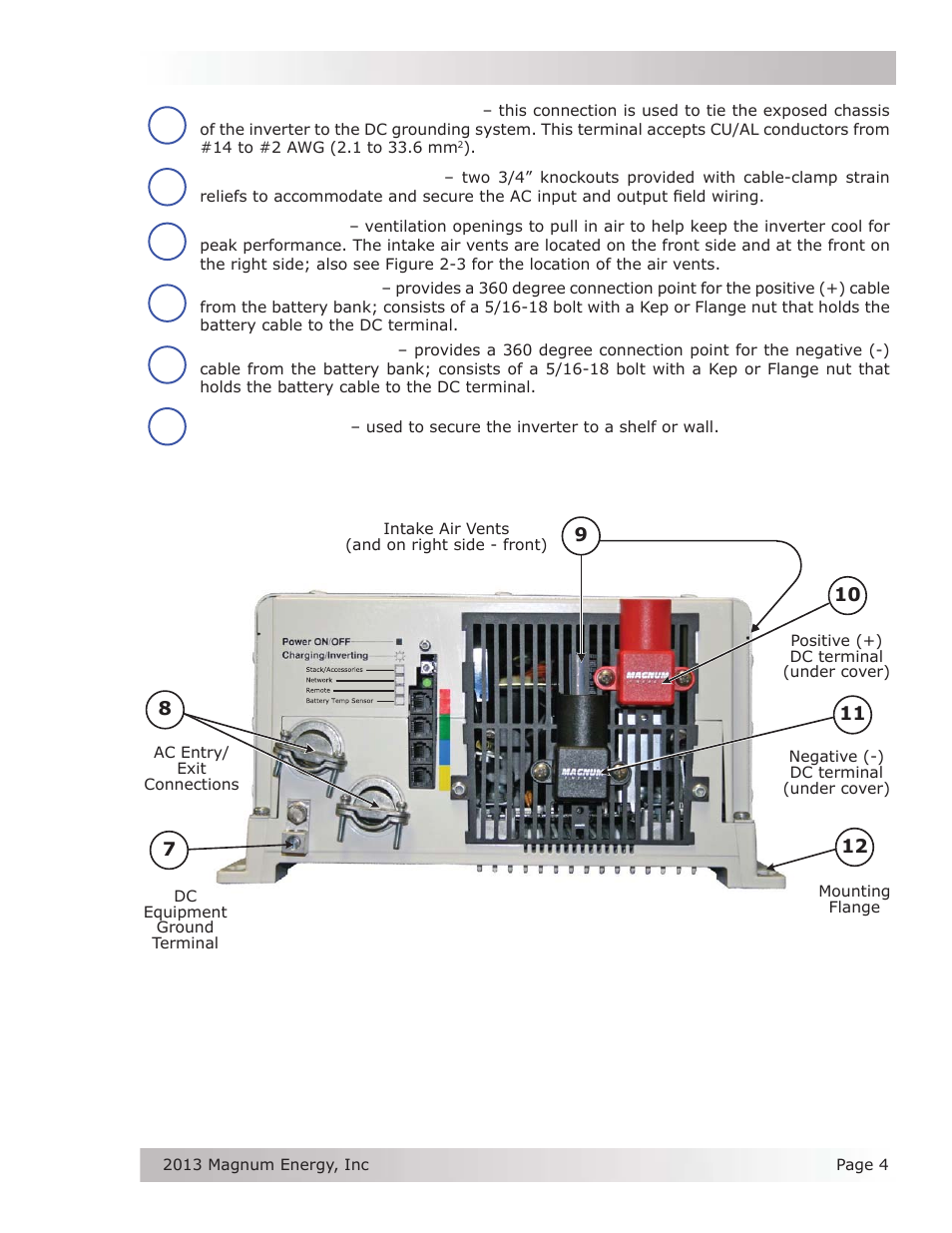 Magnum Energy MSH-M Series User Manual | Page 13 / 64