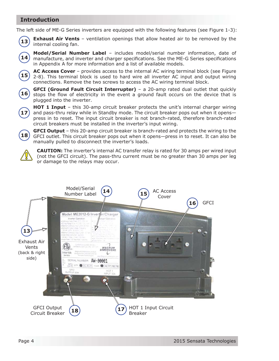 Magnum Energy ME-G Series User Manual | Page 13 / 62
