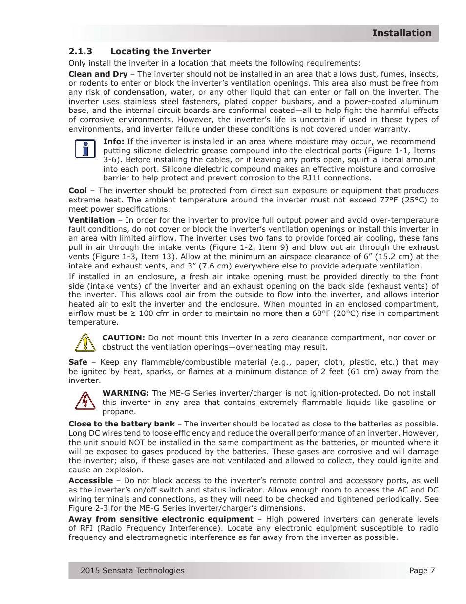 Magnum Energy ME-G Series User Manual | Page 16 / 62