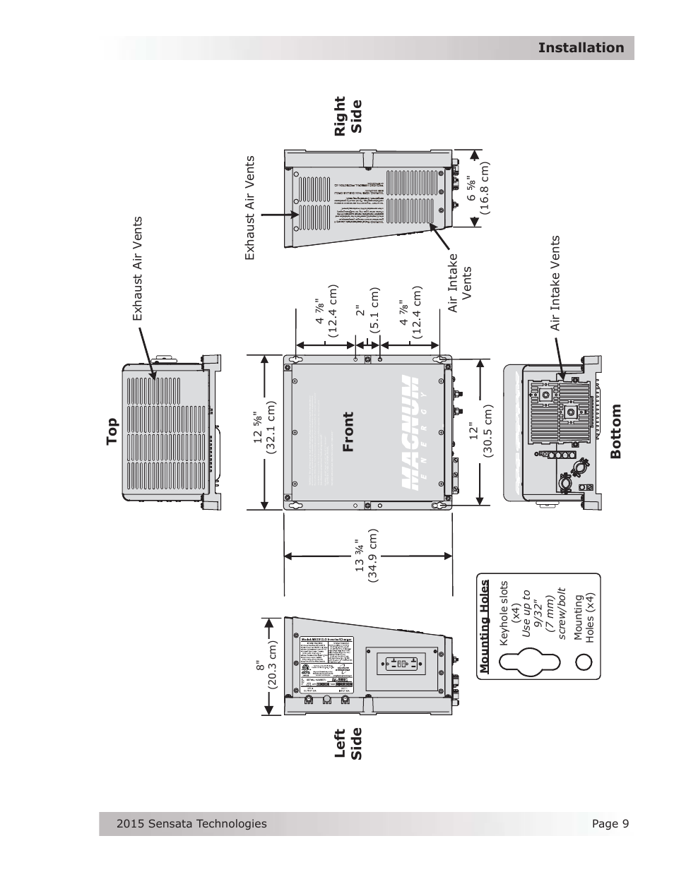 Fro nt | Magnum Energy ME-G Series User Manual | Page 18 / 62