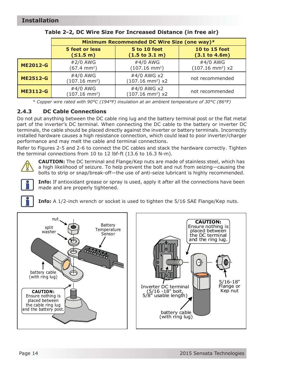 Installation | Magnum Energy ME-G Series User Manual | Page 23 / 62