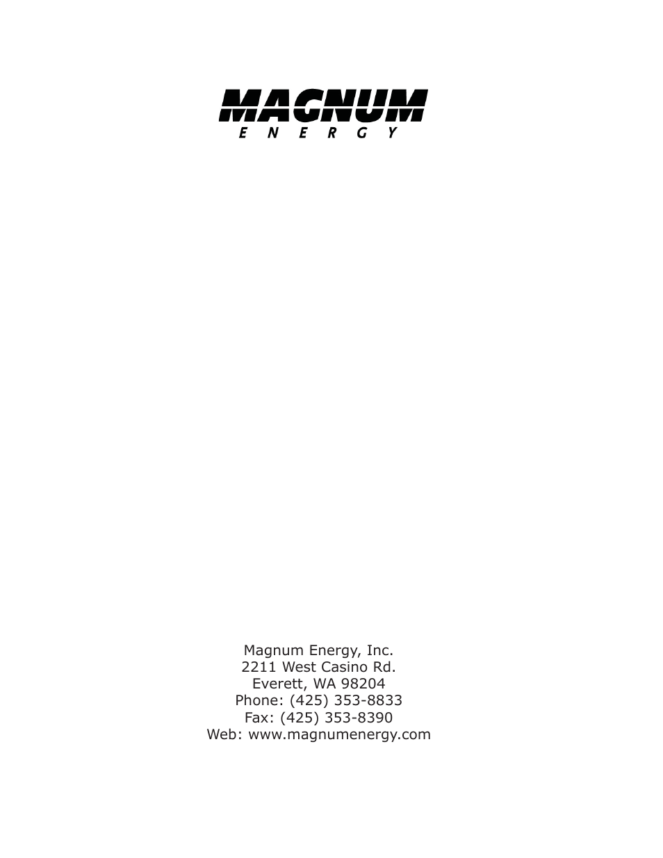 Magnum Energy ME-MR Remote User Manual | Page 47 / 47