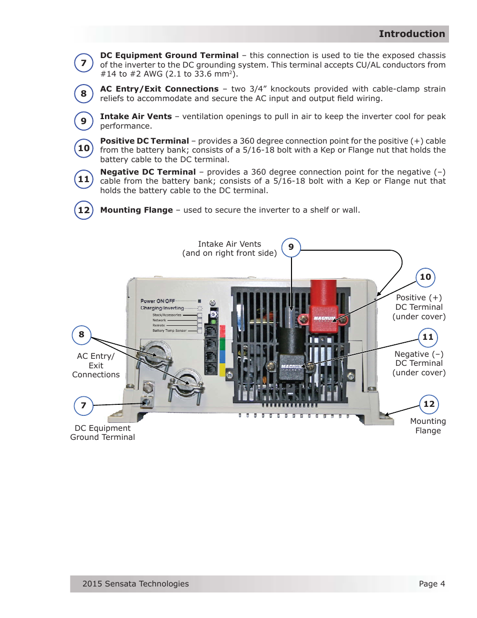 Magnum Energy MS-G Series User Manual | Page 12 / 74