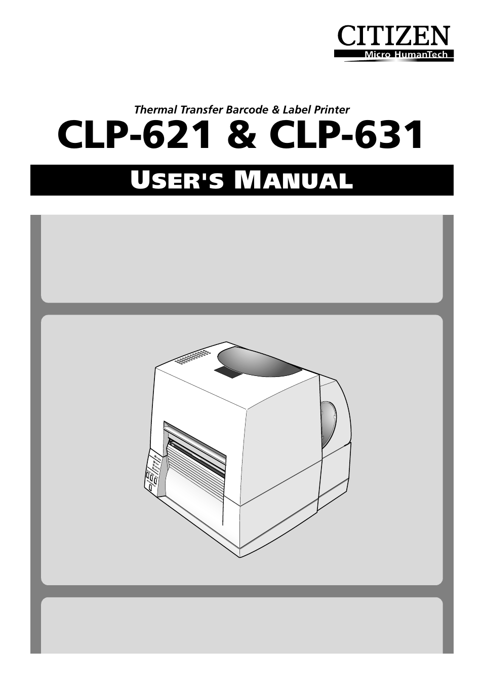 Citizen Systems Citizen CLP 621 CLP-621 User Manual | 60 pages