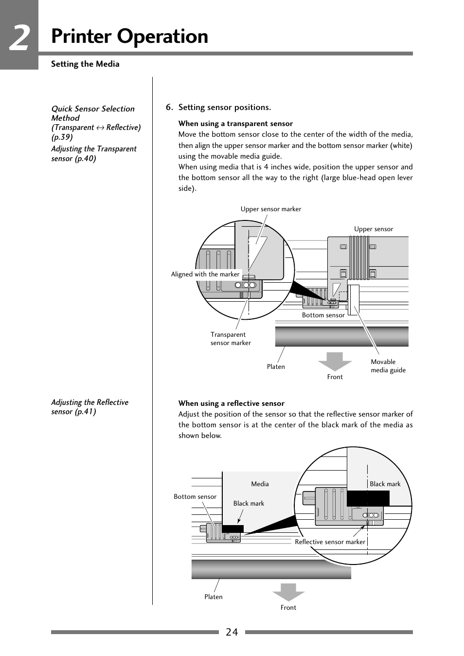 Printer operation | Citizen Systems Citizen CLP 621 CLP-621 User Manual | Page 24 / 60