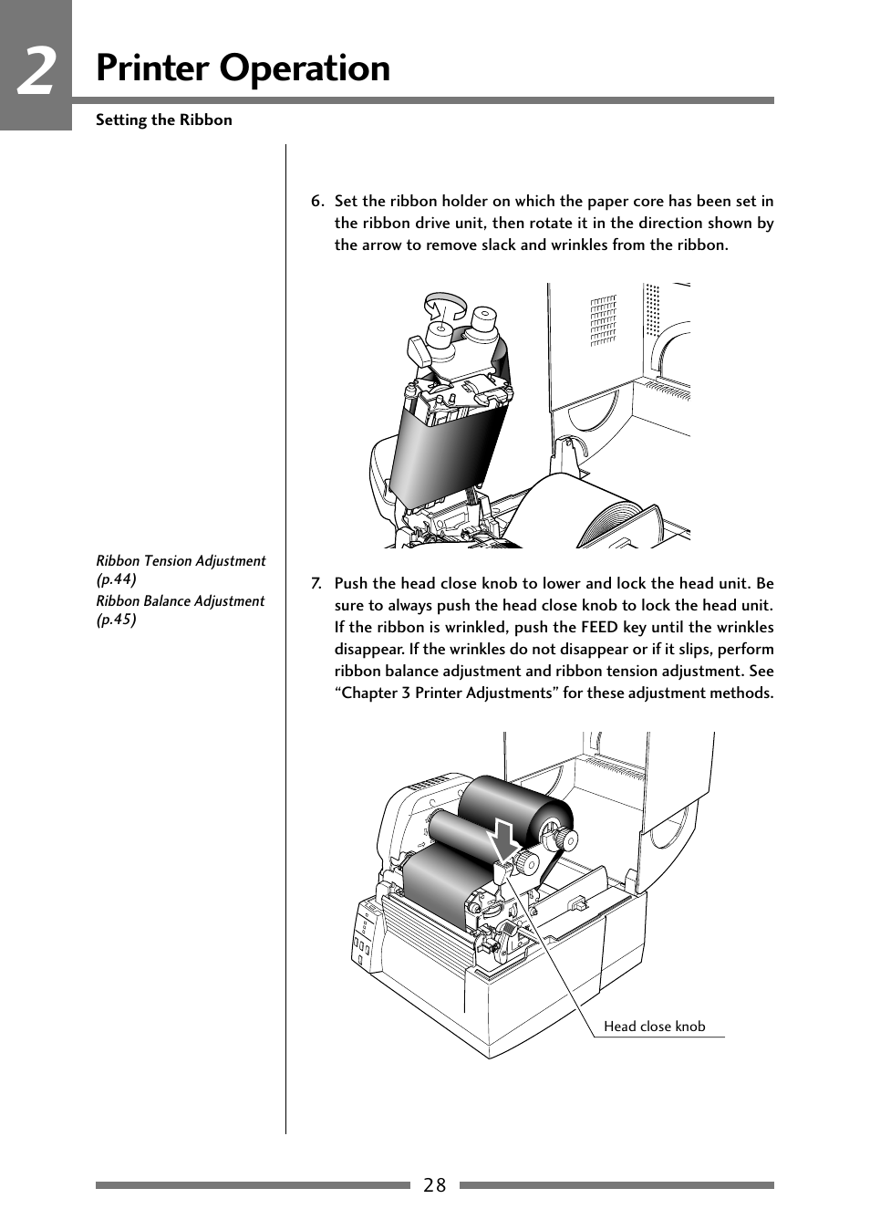 Printer operation | Citizen Systems Citizen CLP 621 CLP-621 User Manual | Page 28 / 60