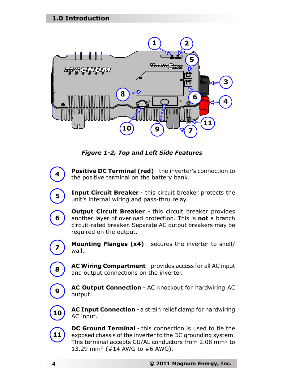 Magnum Energy MMS-E Series User Manual | Page 11 / 51