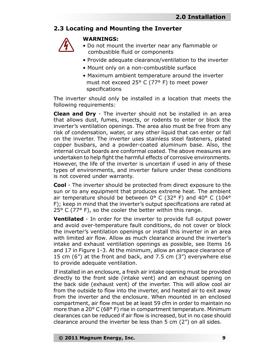 Magnum Energy MMS-E Series User Manual | Page 16 / 51
