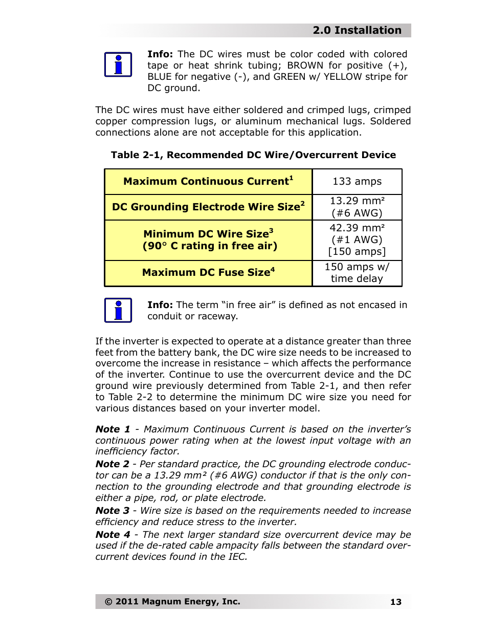 Magnum Energy MMS-E Series User Manual | Page 20 / 51