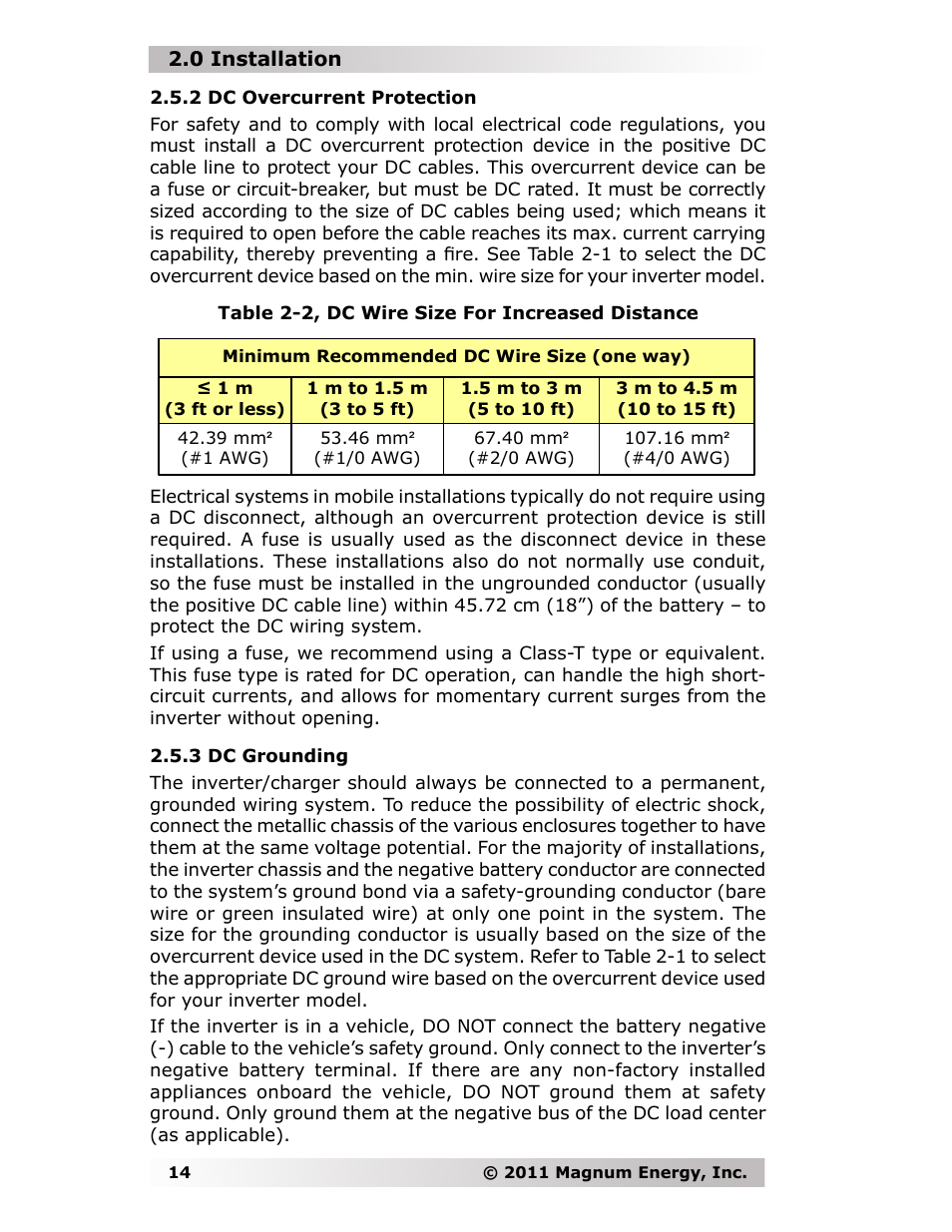 Magnum Energy MMS-E Series User Manual | Page 21 / 51