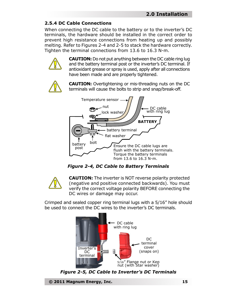 0 installation | Magnum Energy MMS-E Series User Manual | Page 22 / 51