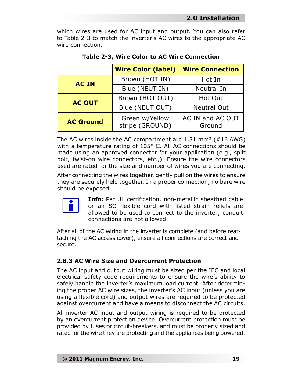 Magnum Energy MMS-E Series User Manual | Page 26 / 51