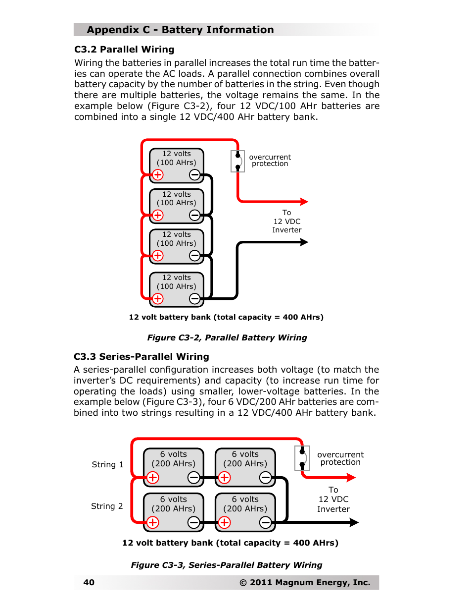 Appendix c - battery information | Magnum Energy MMS-E Series User Manual | Page 47 / 51