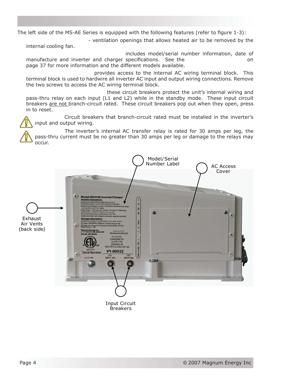 Magnum Energy MS-AEJ Series User Manual | Page 10 / 52