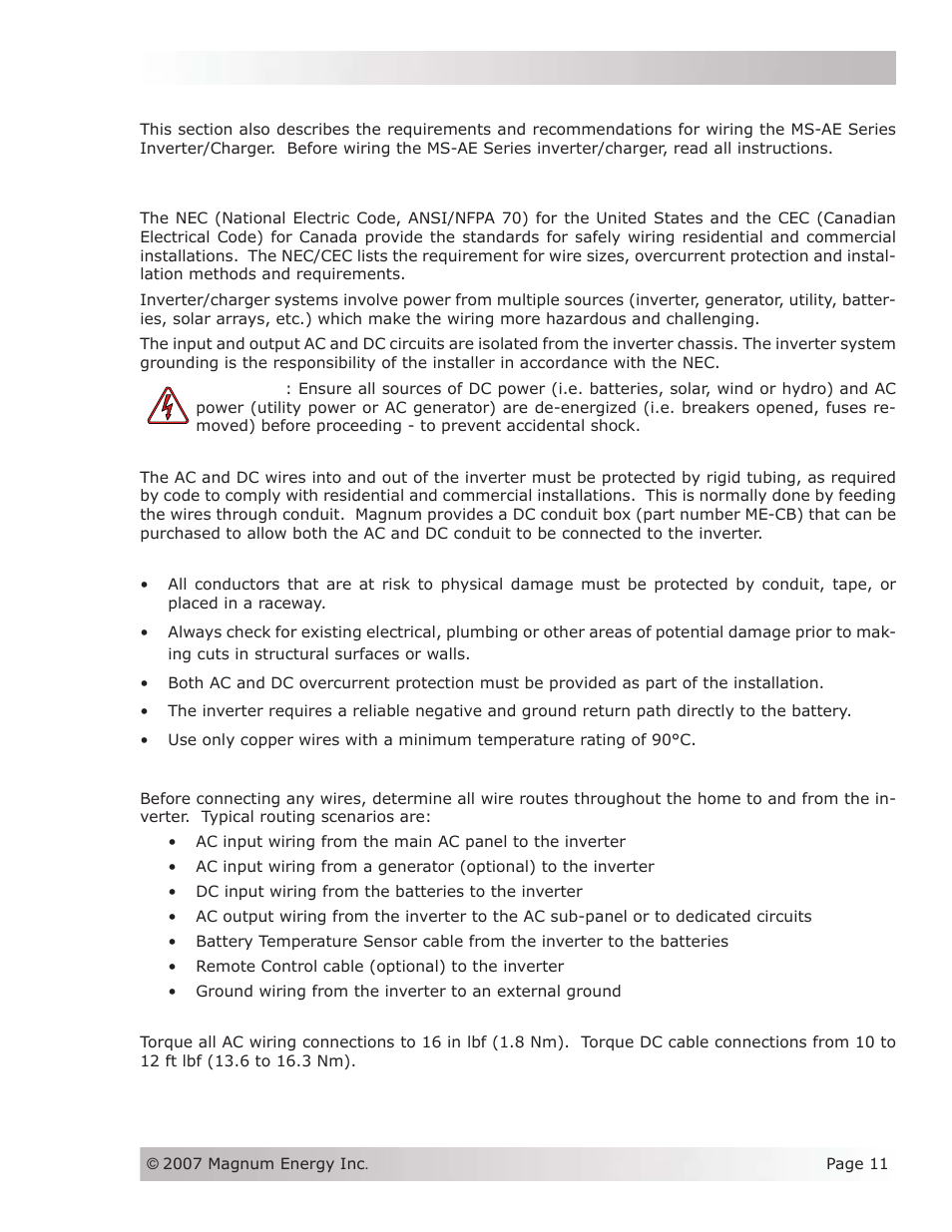 Magnum Energy MS-AEJ Series User Manual | Page 17 / 52