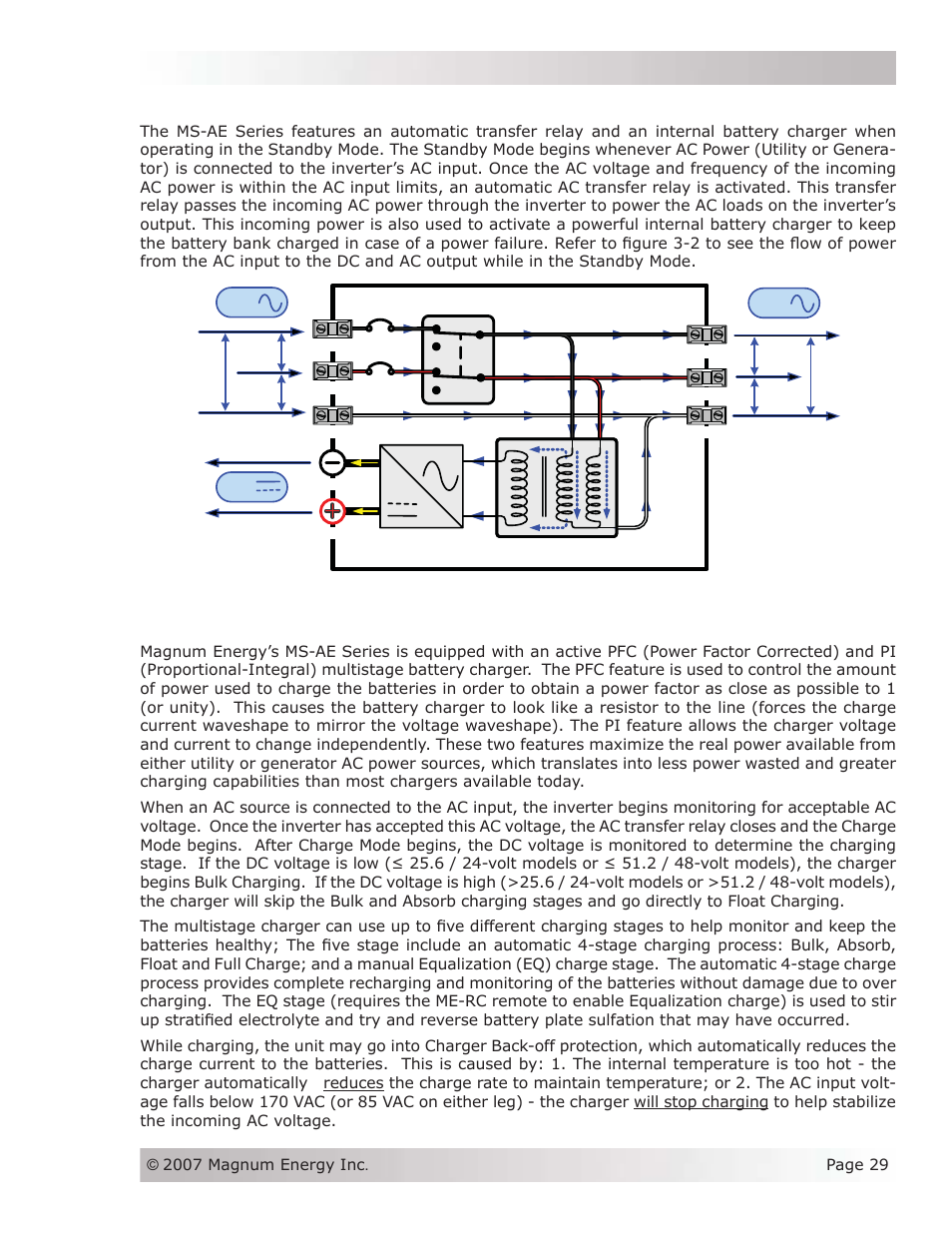 Operation, 2 standby mode | Magnum Energy MS-AEJ Series User Manual | Page 35 / 52
