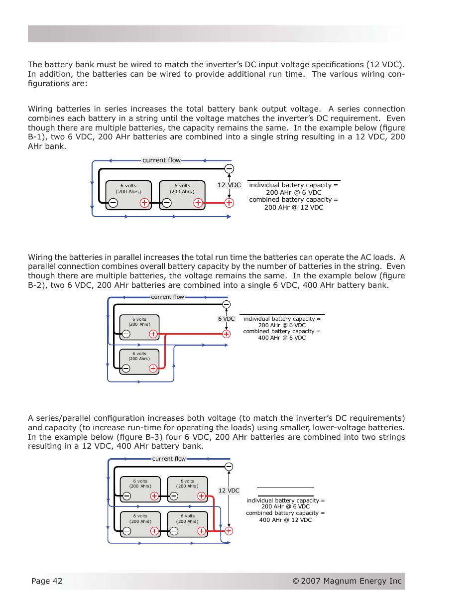 Appendix b - battery information | Magnum Energy MS-AEJ Series User Manual | Page 48 / 52