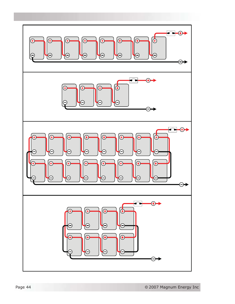 Appendix b - battery information | Magnum Energy MS-AEJ Series User Manual | Page 50 / 52