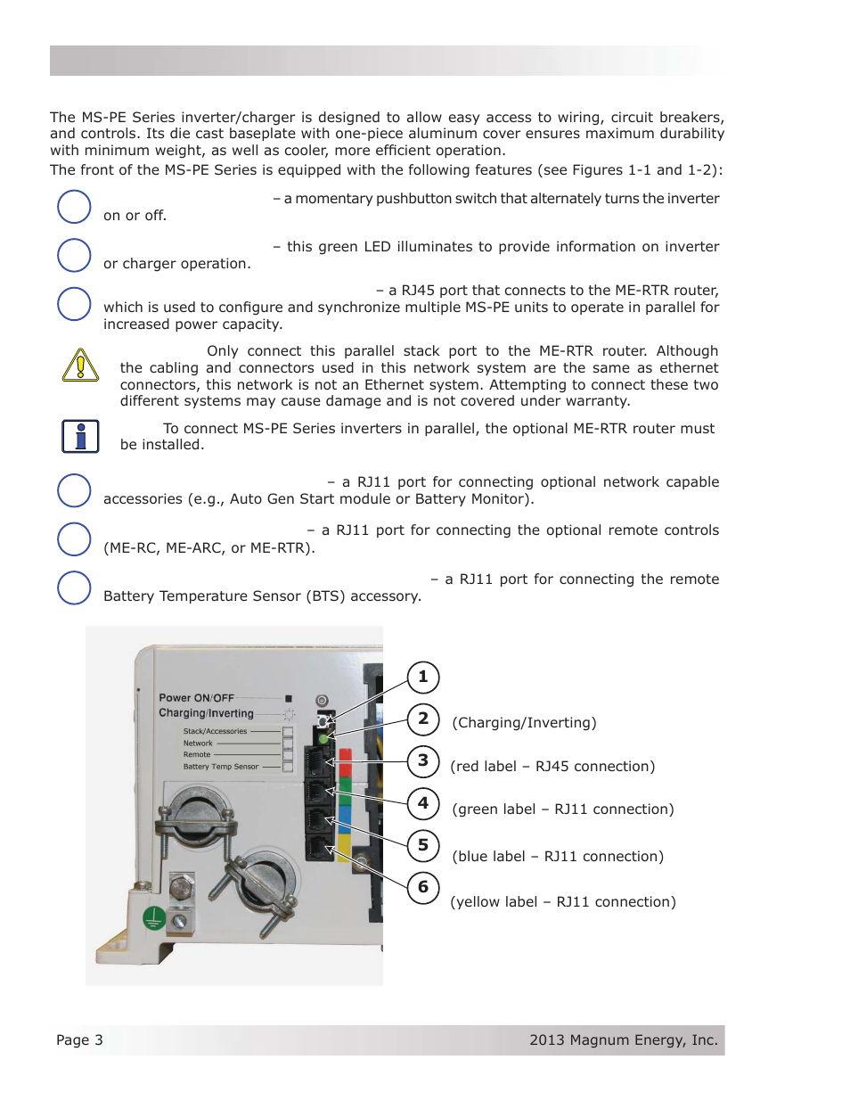 4 features and benefi ts | Magnum Energy MS-PE Series User Manual | Page 10 / 64